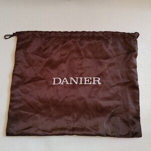 Danier Leather Dust Bag Brown Silky Dust Bag with Draw String 16" x 14"